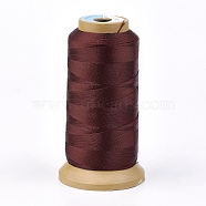 Polyester Thread, for Custom Woven Jewelry Making, Coconut Brown, 1.2mm, about 170m/roll(NWIR-K023-1.2mm-13)