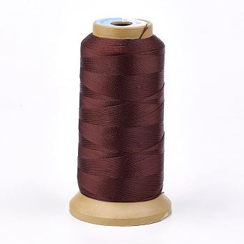 Polyester Thread, for Custom Woven Jewelry Making, Coconut Brown, 1.2mm, about 170m/roll