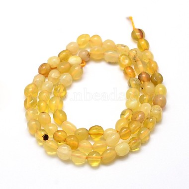 Pépites jaunes naturelles opale perles brins(G-J335-42)-2