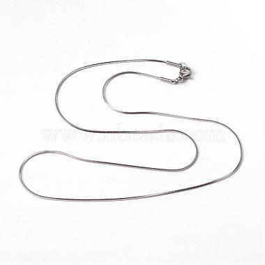 304 Stainless Steel Snake Chain Necklaces(NJEW-F196-14P)-2