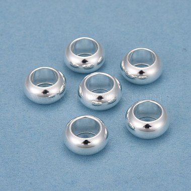 Silver Flat Round 304 Stainless Steel Beads