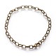 Antique Bronze Tone Iron Cable Chain Bracelet Making(X-IFIN-H031-AB)-1