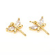 Brass Micro Pave Cubic Zirconia Charms(ZIRC-L096-06G)-1