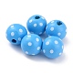 Dyed Natural Wooden Beads(WOOD-O005-01F)-1
