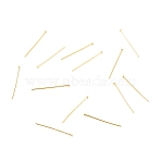 Brass Flat Head Pins, Cadmium Free & Nickel Free & Lead Free, Long-Lasting Plated, Real 18K Gold Plated, 19x0.5mm, Head: 1mm(KK-F824-114B-G)