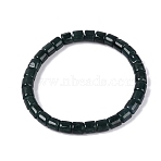 Natural Myanmar Jade Column Beaded Stretch Bracelets, Teal, Inner Diameter: 2.13 inch(5.4cm), Beads: 5.5~6x6mm(BJEW-Q100-02)