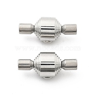 304 Stainless Steel European Clasps, Stainless Steel Color, Column, 23.5x9.5x10.5mm(STAS-Z115-04P-04)