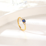 Elegant Stainless Steel Diamond Ring for Women's Daily Wear(FF1490-4)