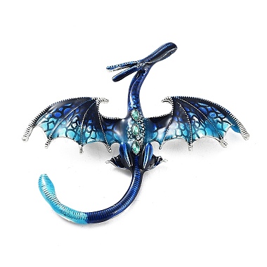 Blue Dragon Alloy+Enamel Enamel Pins