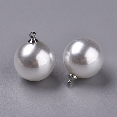 Acrylic Imitation Pearl Pendants(OACR-L009-A01-P)-2