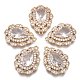 Brass Micro Pave Cubic Zirconia Pendants(KK-R111-005-B01)-1