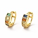 Rack Plating Brass Micro Pave Cubic Zirconia Leverback Earrings(EJEW-H093-06G)-1