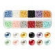 1200 Stück 12-farbig backlackierte perlmuttfarbene Glasperlen(HY-YW0001-06)-1