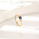 Элегантное кольцо с бриллиантом из нержавеющей стали для повседневной женской носки(FF1490-4)-1