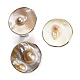 Freshwater Shell with Pearl Adjustable Finger Rings for Girl Women(AJEW-Z010-03A-P)-1