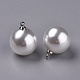 Acrylic Imitation Pearl Pendants(OACR-L009-A01-P)-2