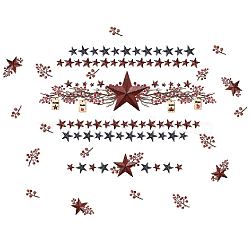 PVC Wall Stickers, Wall Decoration, Star Pattern, 390x1180mm(DIY-WH0228-573)