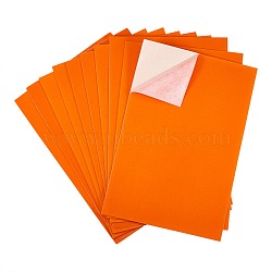 Jewelry Flocking Cloth, Self-adhesive Fabric, Dark Orange, 40x28.9~29cm(TOOL-WH0143-78I)