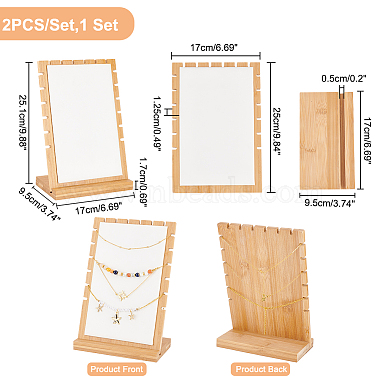 présentoirs à colliers multiples en bois de bambou(NDIS-WH0009-13A)-4