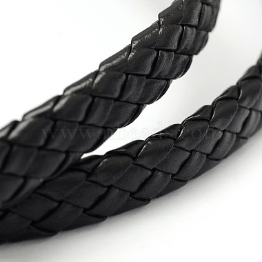 Black Imitation Leather Thread & Cord