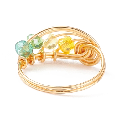 Glass Braided Vortex Finger Ring(RJEW-TA00046-02)-6