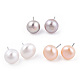 Natural Pearl Stud Earrings(PEAR-N020-10A)-3