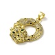 Rack Plating Brass Micro Pave Cubic Zirconia Pendants(KK-A210-03C-G)-2