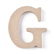 Letter Unfinished Wood Slices, Laser Cut Wood Shapes, for DIY Painting Ornament Christmas Home Decor Pendants, Letter.G, 100x92x15mm(DIY-WH0162-62G)