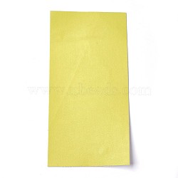 Self Adhesive PU Imitation Leather Stickers, For DIY Crafts, Yellow Green, 200x100x0.8mm(DIY-O001-10)