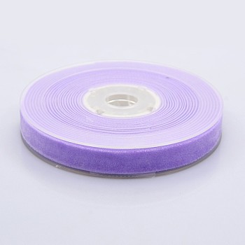 Polyester Velvet Ribbon for Gift Packing and Festival Decoration, Lilac, 1/2 inch(13mm), about 25yards/roll(22.86m/roll)