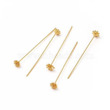 5cm Real 18K Gold Plated Brass Pins