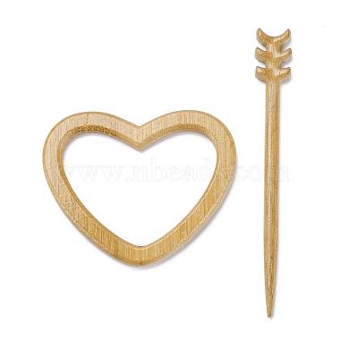 Heart Wood Brooches(JEWB-C010-06)-2