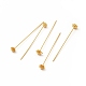 Brass Flower Head Pins(X-KK-A178-09G)-1