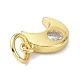 Brass Cubic Zirconia Charms(ZIRC-C022-20G)-4