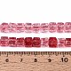 クラックル透明ガラスビーズストランド(GLAA-N062-6mm-09)-4