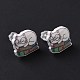 Acrylic Cat Stud Earrings with Platic Pins for Women(EJEW-F293-04B)-3