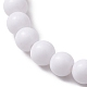 bracelets de perles extensibles en acrylique ronds et à ressort(BJEW-JB10224-01)-5