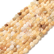 Natural Yellow Aventurine Beads Strands, Nuggets, 7~14x4~8x4~7mm, Hole: 1mm, about 44~50pcs/strand, 38.5~39.5cm(G-I351-A02)