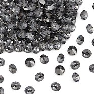 Preciosa&reg MAXIMA Crystal Round Stones, Czech Crystal, Aluminium Layer, Round(431 11 615 Chaton), 00030 260 NightFall, SS24(5.25~5.45mm)(X-PRC-RBSS24-00030-260)