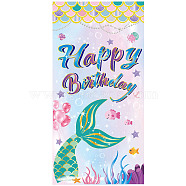 Polyester Hanging Banner Sign, Party Decoration Supplies Celebration Backdrop, Rectangle, Colorful, 180x90cm(AJEW-WH0190-040)