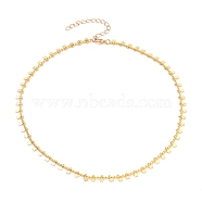 Brass Pendant Necklaces, with Curb Chains and Lobster Claw Clasps, Star, Golden, 13.97 inch(35.5cm)(NJEW-JN03109-02)
