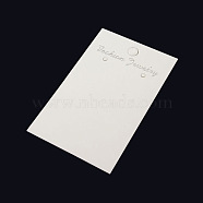Paper Earring Display Card, about 80mm long, 50mm wide(X-JPC043Y)
