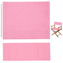 Cloth Chair Replacement, with 2 Wood Sticks, for Director Chair, Makeup Chair Seat and Back, Pearl Pink, 530x200x4.5mm(DIY-WH20004-12A-1)