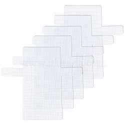 Plastic Mesh Canvas Sheets, for Embroidery, Acrylic Yarn Crafting, Knit and Crochet Projects, White, 36.5x40.2x0.15cm, Hole: 4x4mm(KY-WH0020-76)