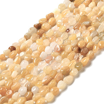 Natural Yellow Aventurine Beads Strands, Nuggets, 7~14x4~8x4~7mm, Hole: 1mm, about 44~50pcs/strand, 38.5~39.5cm