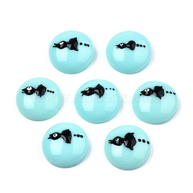 Opaque Resin Enamel Cabochons(CRES-N031-022)-2