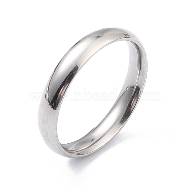 Ion Plating(IP) 304 Stainless Steel Simple Plain Band Finger Ring for Women(RJEW-B036-10)-3