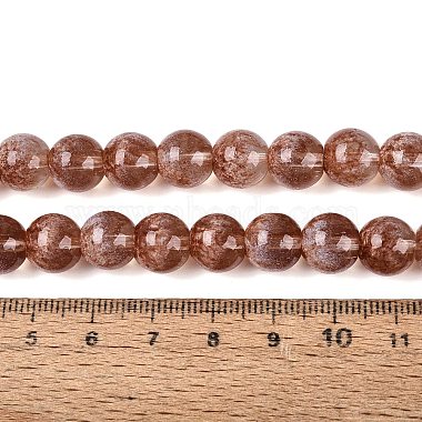 Transparent Half Spray Painted Glass Beads Strands(GLAA-Q110-02A-08)-4