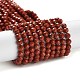 rouge naturel perles de jaspe brins(G-J400-E15-02)-1
