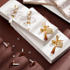 PandaHall Elite 20Pcs Brass Stud Earring Findings(KK-PH0005-02)-5